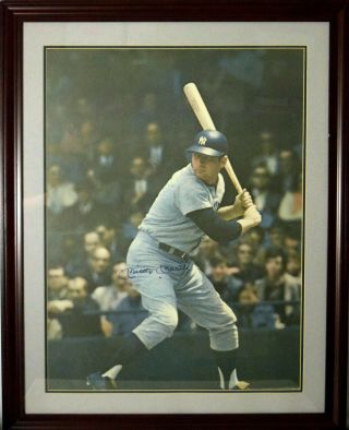 Mickey Mantle Autographed 1968 Sports Illustrated Large Format Poster Scarce