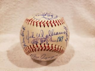 1969 Boston Red Sox Team Signed Baseball,  30 Signatures,