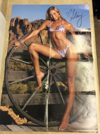 32 " X 21 " Inch Sexy Stacy Kiebler Kurt Angle Double Sided D/s Wwe Poster