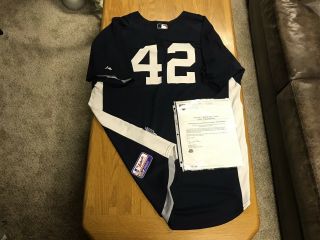 Mariano Rivera Ny Yankees Game Jersey Mlb And Steiner 2019 Hall Of Fame