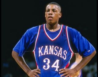 Nike Kansas Jayhawks 1995 Throwback Paul Pierce Basketball Jersey 7