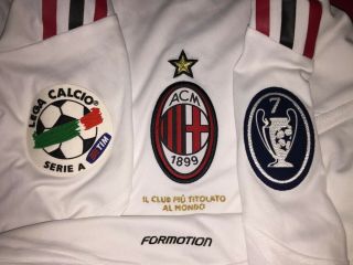 Milan Match Worn Shirt Maglia Player Kaladze Indossata Adidas Italy 2