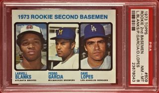 1973 Topps Rookie 2nd Basemen 609 Davey Lopes Rc Psa 8 Los Angeles Dodgers