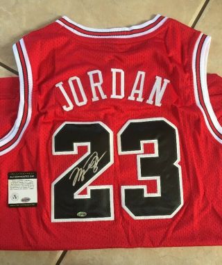 Michael Jordan Autographed Jersey,  Certificate Of Authenticity With Hologram