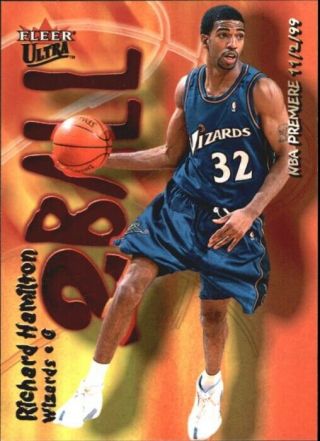 Washington Wizards 1999 - 00 Richard Rip Hamilton Game Worn Jersey Rookie LOA 11