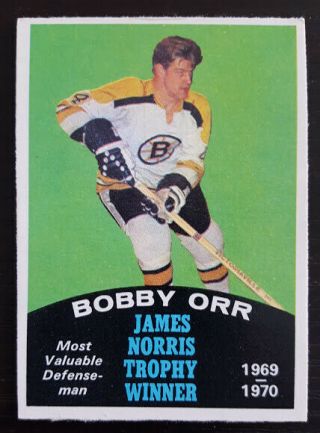 1970 - 71 Opc O - Pee - Chee Hockey 248 Bobby Orr Norris Trophy Winner Boston Bruins