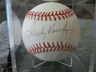 Sandy Koufax - - Signed National League Baseball - - Jsa Authenticated