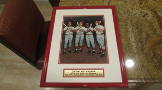 Reds Big Red Machine Signed/autographed Framed 17x23 (11x14 Photo) Rose Etc.