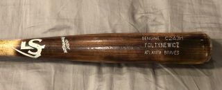 Mike Foltynewicz Game Bat Atlanta Braves Bat