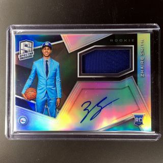 2018 - 19 Spectra Zhaire Smith Rookie Jersey Auto 150/299