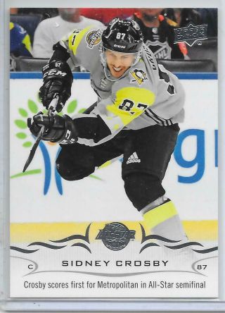 2018 - 19 Sp Authentic Sidney Crosby Ud Update All - Star Highlights Sp Insert