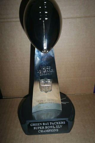 Aaron Rodgers Signed Green Bay Packers 10 " Bowl Trophy Auto Lombardi
