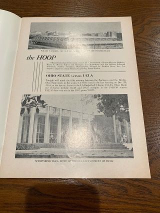 1965 - 66 Ucla Vs Ohio St.  Basketball Program,  Lew Alcindors First Game 2