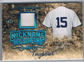 2019 Leaf In The Game Thurman Munson Nicknames Jersey /7