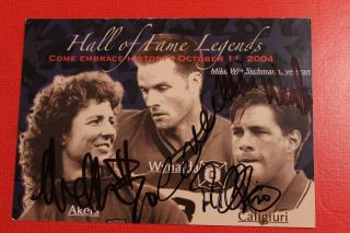 Michelle Akers/ Paul Caligiuri Eric Wynalda - Soccer Hall Of Fame 2004 Inductees