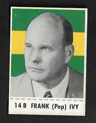 1956 Nabisco Shredded Wifu (cfl) Football: 14b Frank (pop) Ivy,  Edmonton Eskimo