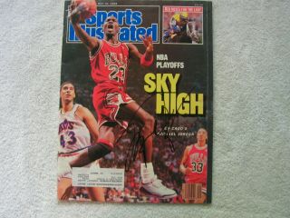 Michael Jordan Signed Autographed Sports Illustrated May 16,  1988 Bulls Hof
