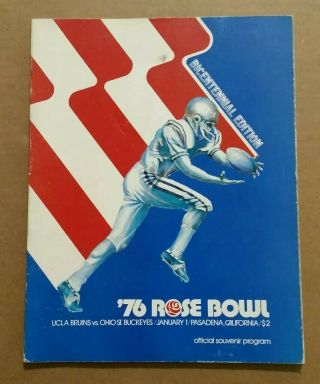 Rose Bowl Program,  Ucla Vs Ohio State,  Jan.  1,  1976