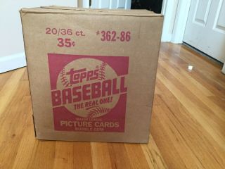 1986 Topps Baseball Wax Box (36 Packs) Just pulled from Box 2