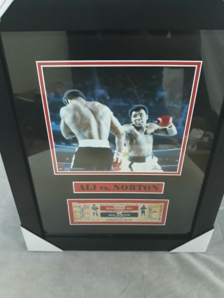 Muhammad Ali Vs.  Ken Norton Repligraph Framed Ticket And Photo Fanatics