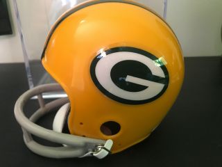 Bart Starr Signed Green Bay Packers Mini Helmet Packers Auto With JSA 6