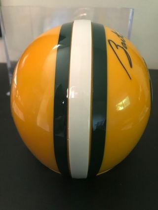 Bart Starr Signed Green Bay Packers Mini Helmet Packers Auto With JSA 7