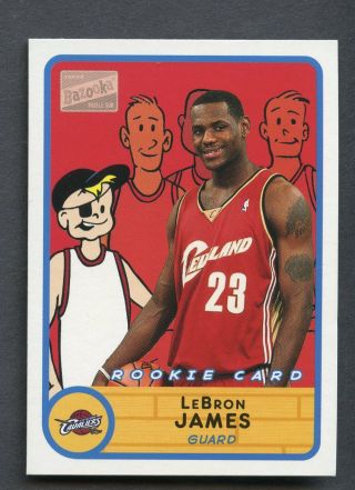 2003 - 04 Topps Bazooka Lebron James Cleveland Cavaliers Rc Rookie