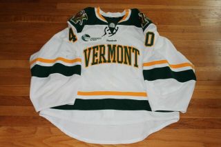 Game Worn University Of Vermont Hockey Jersey