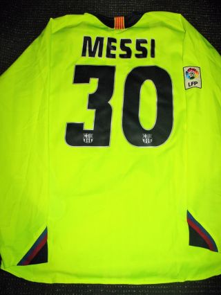 Authentic Messi Barcelona Jersey 2005 2006 Shirt Camiseta Maglia Argentina L