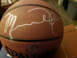 Michael Jordan Signed Autographed Basketball W/coa