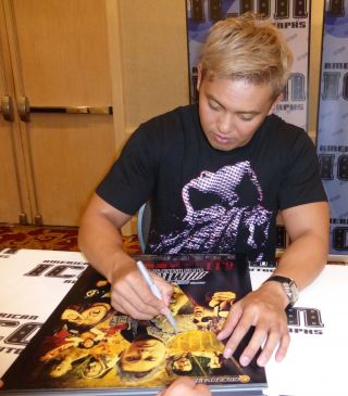 Kazuchika Okada Kenny Omega Tetsuya Naito,  5 Signed NJPW 16x20 Photo BAS 5
