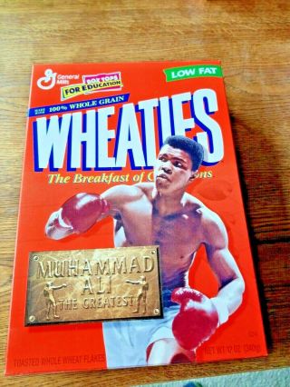 Muhammad Ali Wheaties Cereal Box Full Collectible