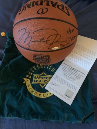 Michael Jordan Hand Signed Autographed Basketball Hof 2019 Uda Upper Deck
