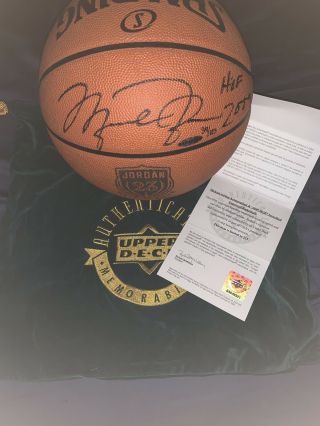 Michael Jordan Hand Signed Autographed Basketball HOF 2019 UDA Upper Deck 2