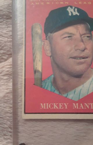 1956 - 57 Baseball Card Mickey Mantle 475 Most Valuable Player American League 6