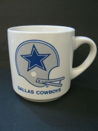Vintage Dallas Cowboys Nfl Coffee Beverage Mug Cup White