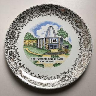 Vintage Nfl Pro Football Hall Of Fame Collector Plate - Canton Ohio