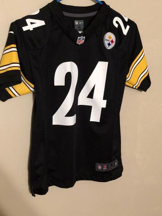 Ike Taylor Pittsburgh Steelers Jersey,  Size M 10 - 12,  Black,  Youth