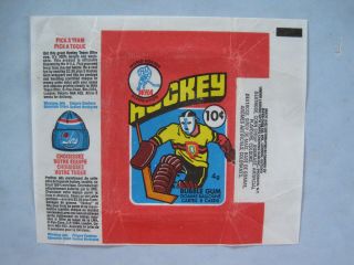 1976/77 O - Pee - Chee Wha Hockey Card Empty Wax Pack Wrapper Sharp,  76/77 Opc