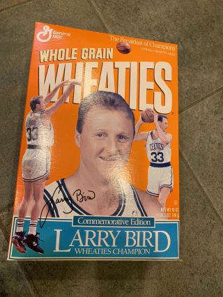 Larry Bird Wheaties Cereal Box Commemorative Edition 18z.  Celtics.  Full