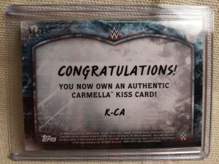 2018 WWE TOPPS CARMELLA KISS CARD 45/99 2