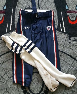 England Patriots Team Issued Pants And Socks,  Reebok Road Style