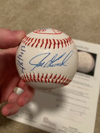 1996 World Series York Yankees Team Signed Baseball Derek Jeter Jsa Auto
