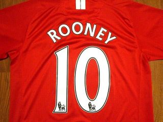 Wayne Rooney 10 Manchester United Futbol / Soccer Jersey By Nike,  Adult Medium