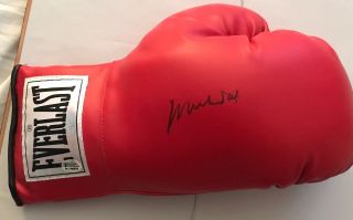 Muhammad Ali Signed Boxing Glove Steiner Certified Online Authentics Oa Set Auto