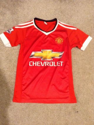 Youth Small Soccer Jersey Football Shirt - Manchester United Fc Chevy