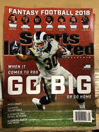 2018 Todd Gurley Los Angeles Rams Fantasy Football Sports Illustrated No Label