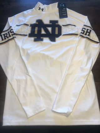 Bramd Team Issued Notre Dame Football Under Armour Home Undershirt Large