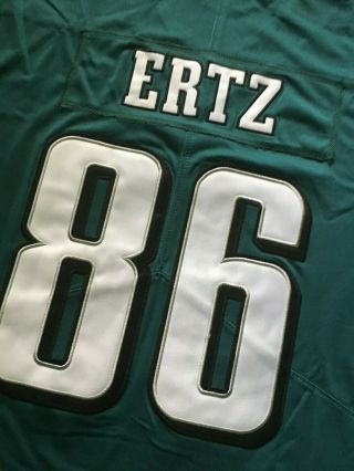 Zach Ertz Green All - Stitched Philadelphia Eagles Jersey 86 Mens Size Large
