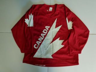 Team Canada Ccm Authentic Jersey Fight Strap 1987 Adidas Reebok Koho Starter Rbk
